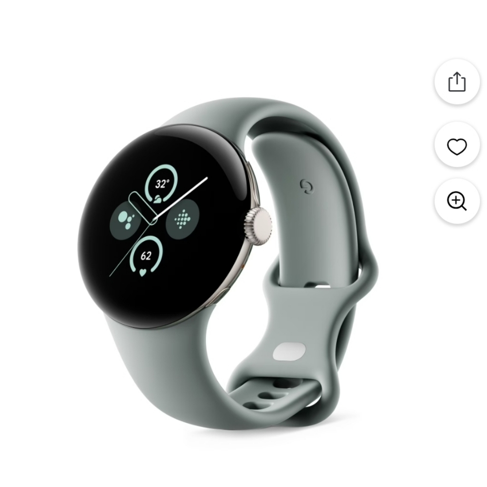 Google Pixel Watch 2 Android Smartwatch - Champagne Gold- Hazel Active Band